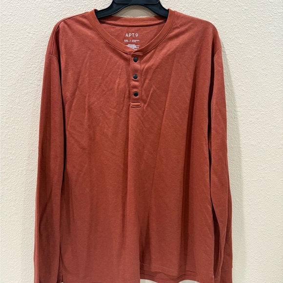 Apt. 9 Brown Long Sleeve Tee - Picture 1 of 2